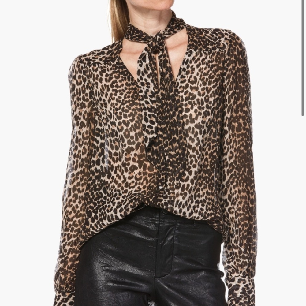 PAIGE leopard Cleobelle blouse